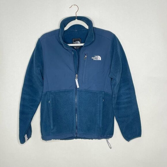 Women's North Face Fleece jacket Medium Blue sz M #Bi - Picture 1 of 8